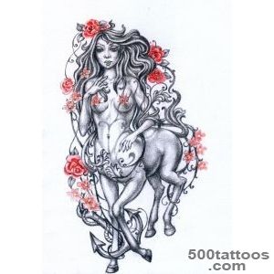 Female Centaur And Flowers  Tattoodocom_9