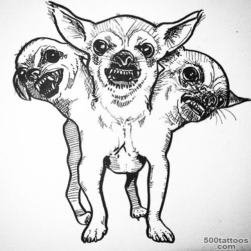 Cerberus Chihuahua tattoo design by...   Black Onyx Tattoo Studio_13