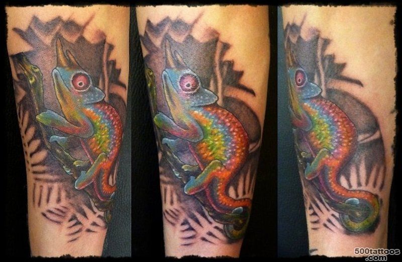Meaning and photo tattoo hameleon_11