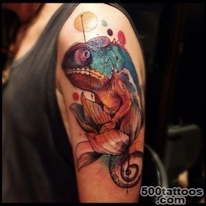 Chameleon tattoo design, idea, image