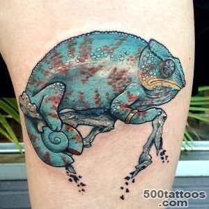 Earthgrasper Tattoo » Chameleon Tattoo_5