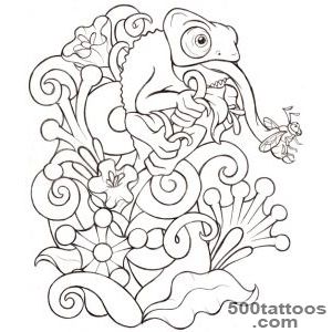 Top Veiled Chameleon Tattoos Images for Pinterest Tattoos_40