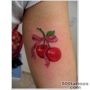 Top 40 Cute Cherry Tattoos for Girls_1