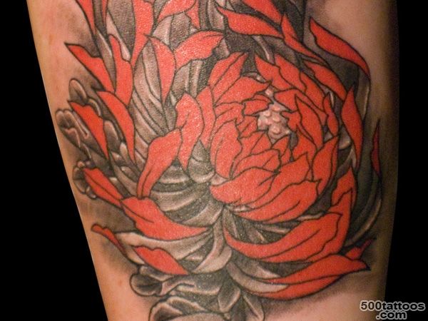 25 Unique Chrysanthemum Tattoo Designs   SloDive_24