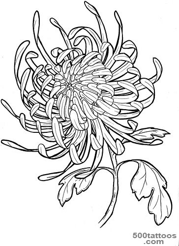 A Chrysanthemum Tattoo Design  Fresh 2016 Tattoos Ideas_35