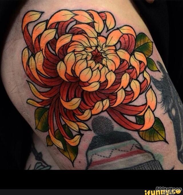 Chrysanthemum Tattoos, Designs And Ideas_1