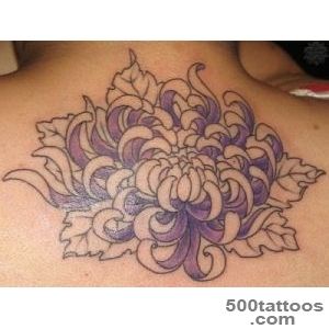 Chrysanthemum tattoo design, idea, image