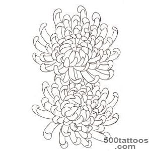 Blue Chrysanthemum Tattoo Design  Fresh 2016 Tattoos Ideas_40