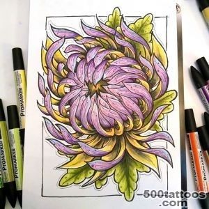 Chrysanthemum Tattoo  Best Design Tattoo_14