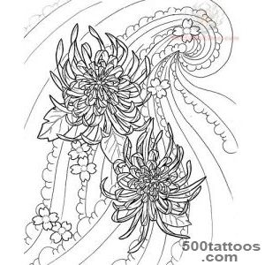 Chrysanthemum Tattoo Images amp Designs_48