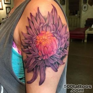 Chrysanthemum Tattoos, Designs And Ideas_43