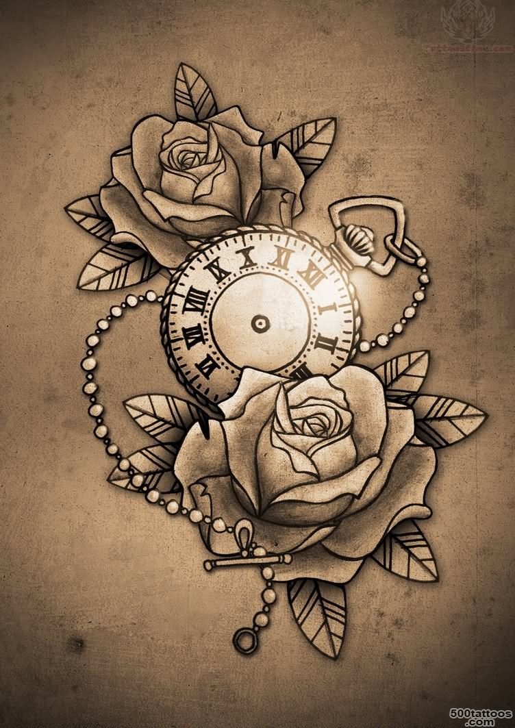 30+ Simple Clock Tattoos_45