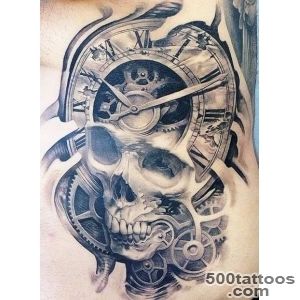 13+ Amazing Clock Tattoo Images And Pictures_31