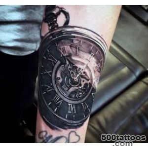 80 Clock Tattoo Designs For Men   Timeless Ink Ideas_2