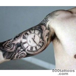 80 Clock Tattoo Designs For Men   Timeless Ink Ideas_3