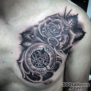 80 Clock Tattoo Designs For Men   Timeless Ink Ideas_4