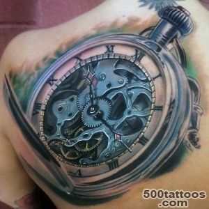 80 Clock Tattoo Designs For Men   Timeless Ink Ideas_21