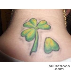 4 Leaf Clover Tattoo On Upper Back  Fresh 2016 Tattoos Ideas_45