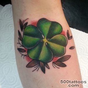 45 Cute Four Leaf Clover Tattoo Ideas and Designs   Lucky Grass_3