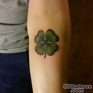 45 Cute Four Leaf Clover Tattoo Ideas and Designs   Lucky Grass_9