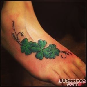 45 Cute Four Leaf Clover Tattoo Ideas and Designs   Lucky Grass_12