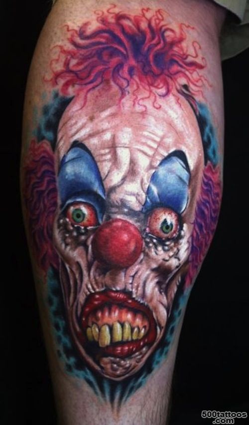 10 Creepy Clown Tattoos  Tattoo.com_42