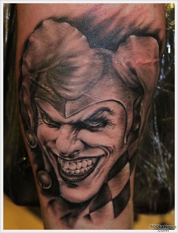 33 Cool and Amazing Clown Tattoo Designs_7