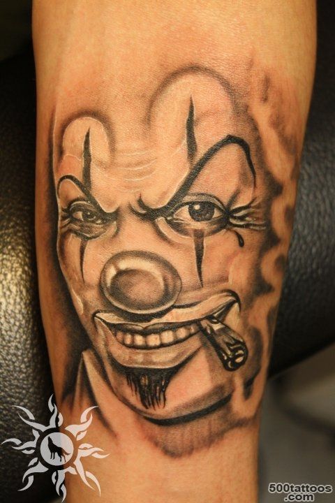70+ Awesome Clown Tattoos_9
