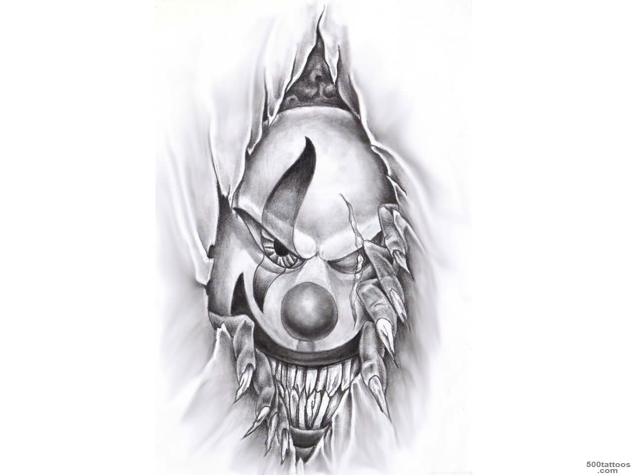 Clown Tattoo Images amp Designs_25