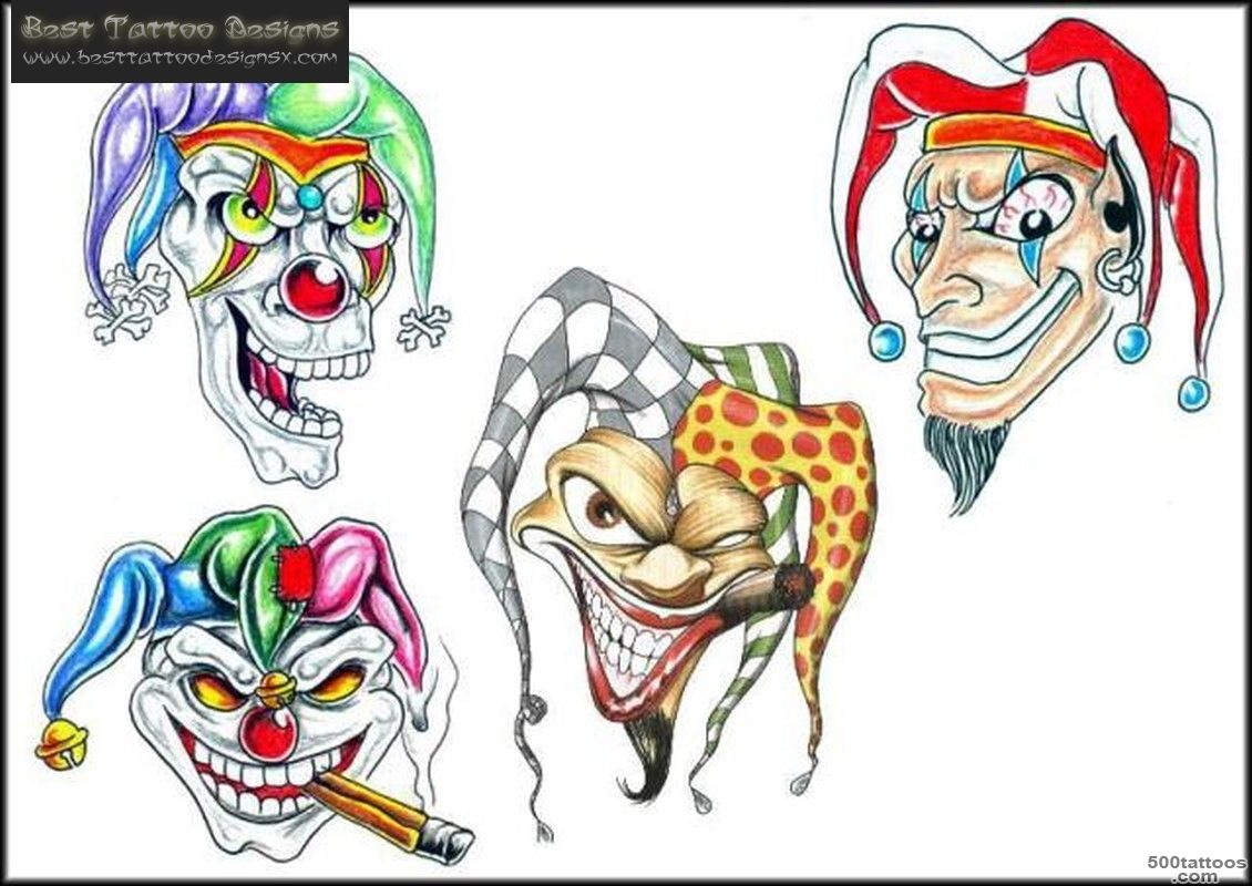 Clown Tattoos, Designs And Ideas  Page 12_32