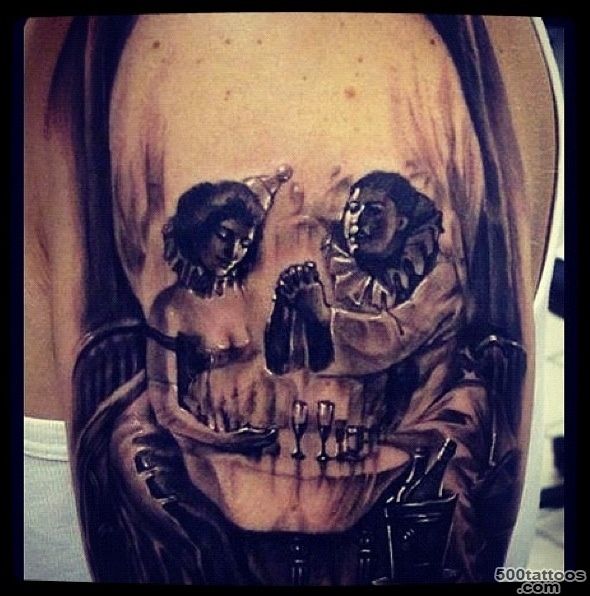 Cool skullclown tattoo  Clowns  Pinterest  Cool Tattoos and ..._18