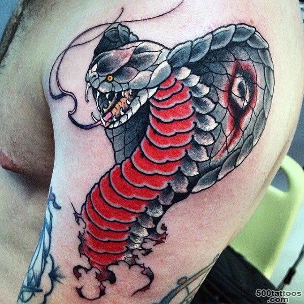90 Cobra Tattoo Designs For Men   Kingly Snake Ink Ideas_17