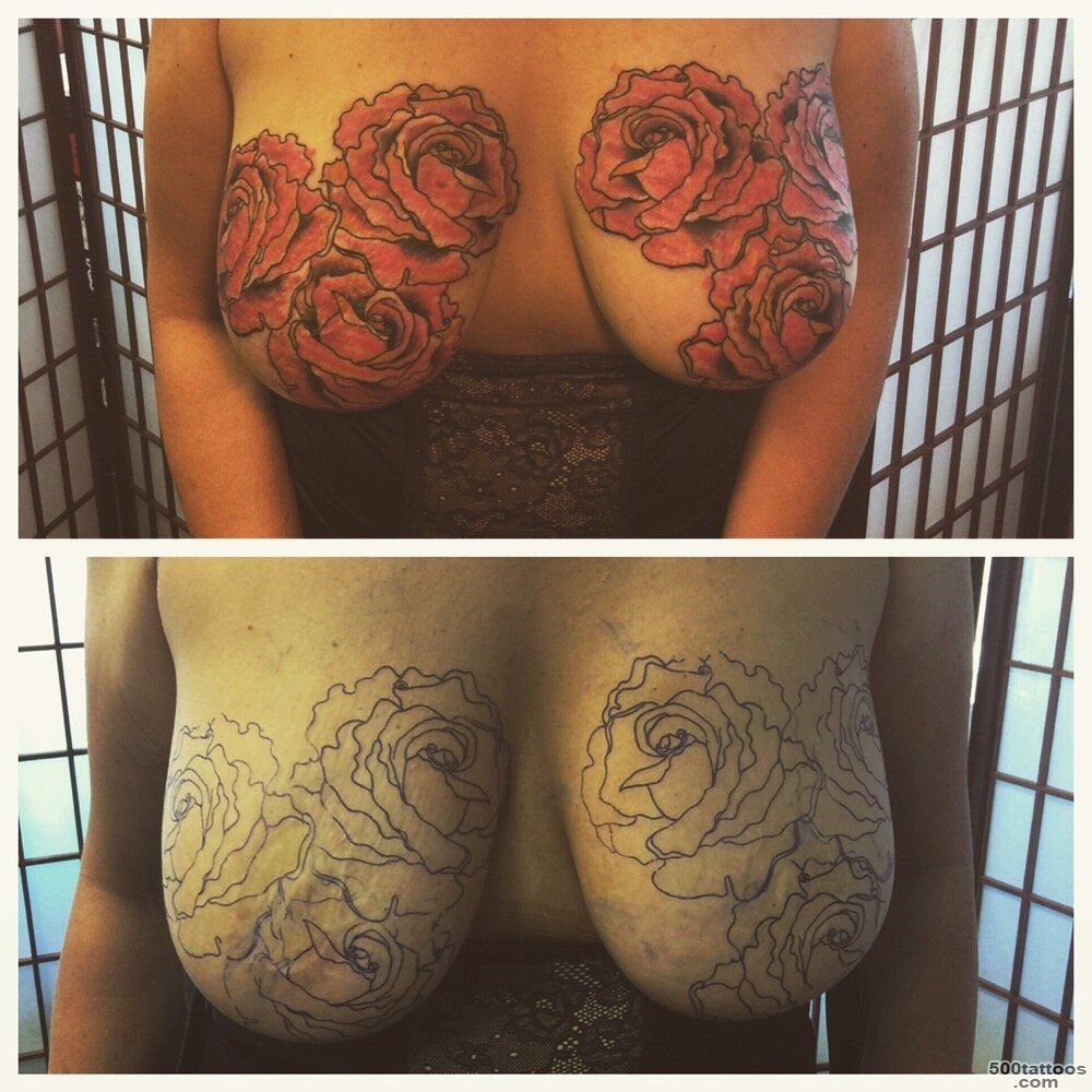 Tattoo by Dnice She is a double mastectomy, with tram flap ..._28