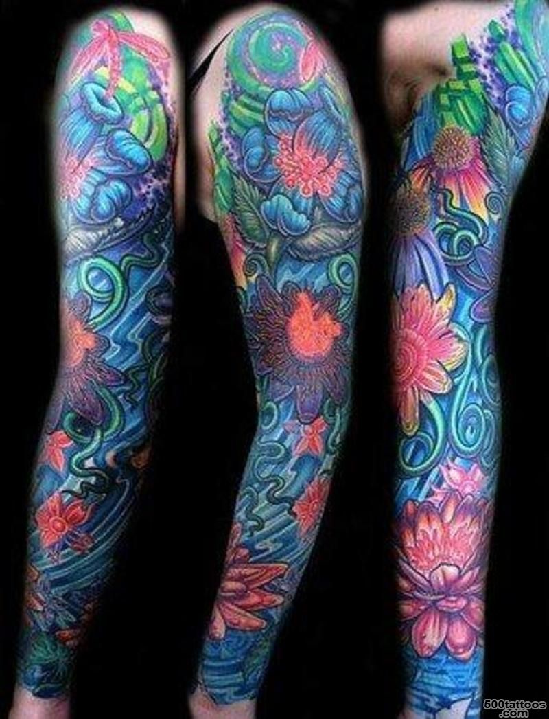 Full Sleeve Tattoo Designs Color   Coloring Ideas_20
