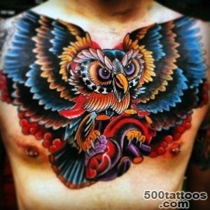 70 Owl Tattoos For Men   Creature Of The Night Designs_19