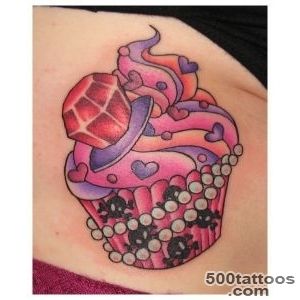 cupcake ring pop color tattoo  Color tattoos  Best Tats_28