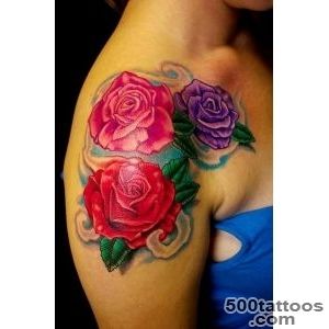 New Color Roses Tattoos On Shoulder  Tattoobitecom_32
