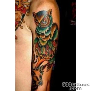Owl tattoo, color tattoo, animal art  ARm PiEcEs  Pinterest _41
