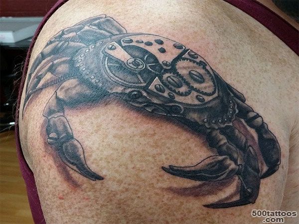 15+ Crab Tattoos On Shoulder_31