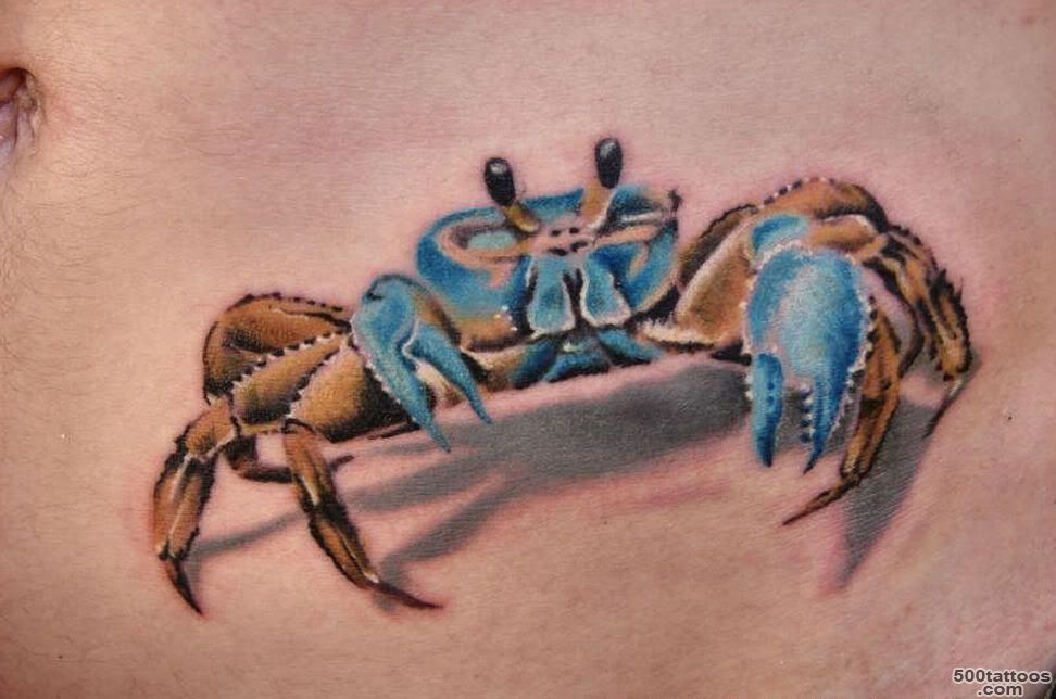 23+ Traditional Crab Tattoos_2