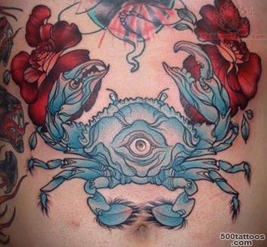 23+ Traditional Crab Tattoos_10