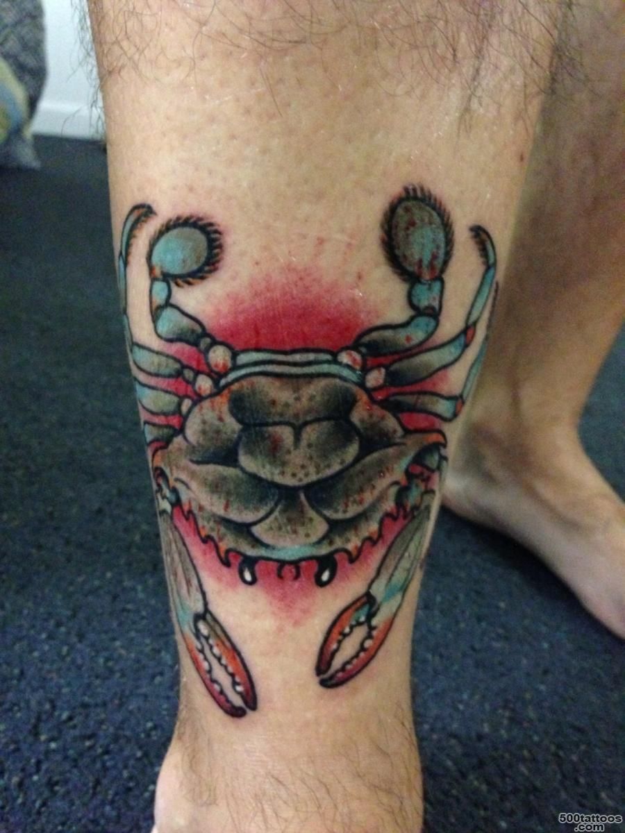 Crab Tattoo On Muscles  Fresh 2016 Tattoos Ideas_44
