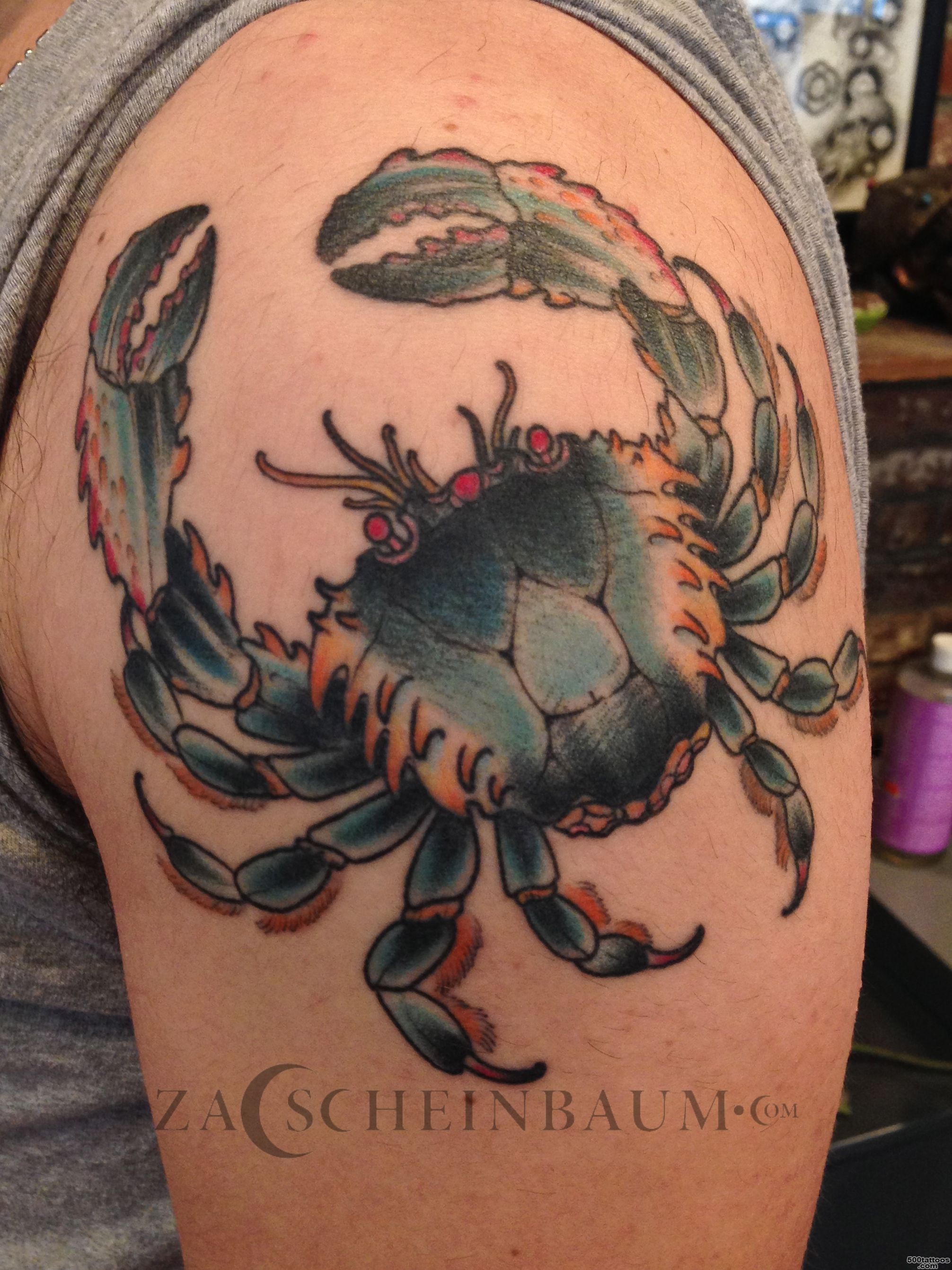 Crab tattoo — Zac Scheinbaum_6