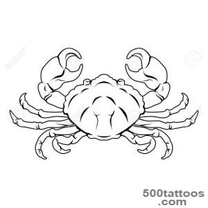 An Illustration Of A Stylised Black Crab Perhaps A Crab Tattoo _33