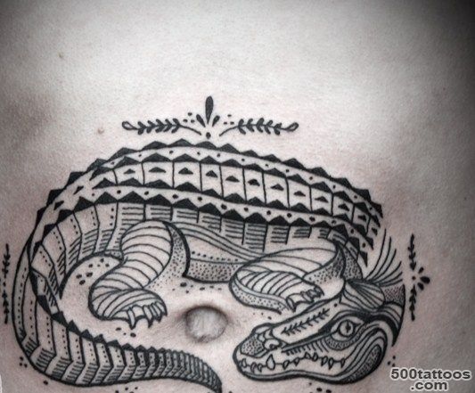14 Awesome Crocodile Tattoo Images, Pictures and Ideas_5