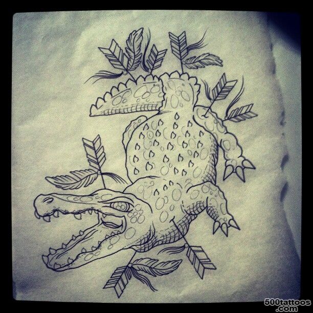Crocodile sketch  Best tattoo ideas amp designs_45