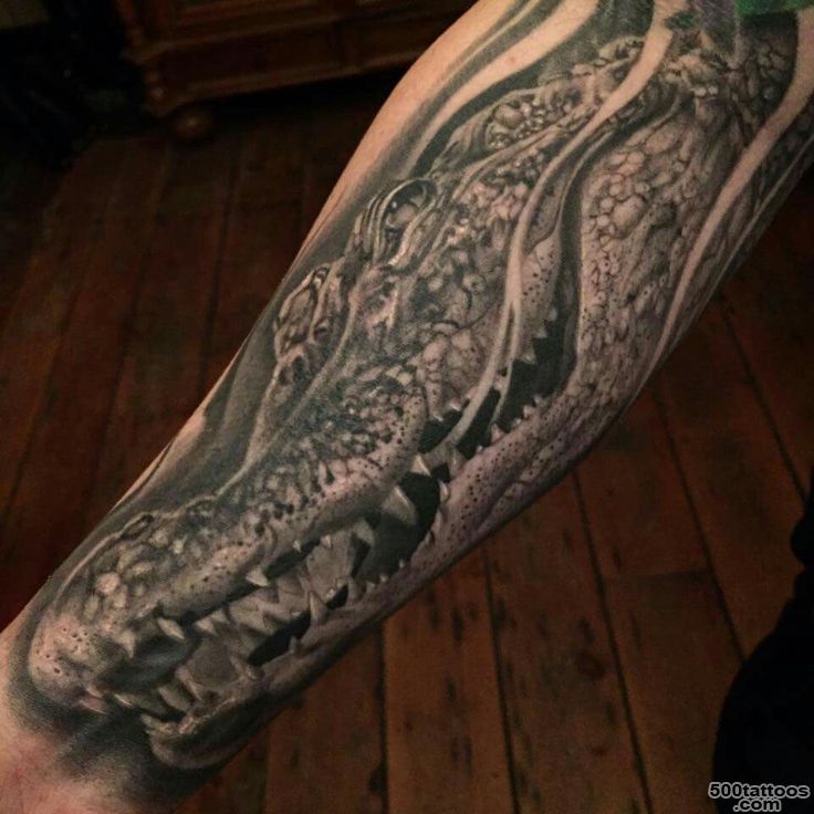 Thousands of ideas about Black and Grey Crocodile Tattoo by Jason ..._29