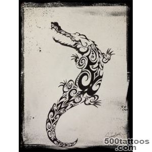 Crocodile tattoo design, idea, image