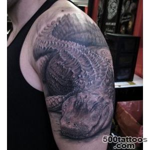 Crocodile Animated Tattoo On Arm  Tattoobitecom_2