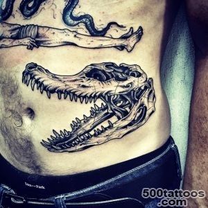 Crocodile Skull Tattoo  Best Tattoo Ideas Gallery_24